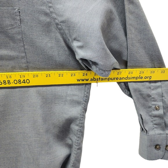 Vintage Dockers Men's Casual Shirt Button Down Size LG Gray Check Hong Kong - Picture 6 of 8